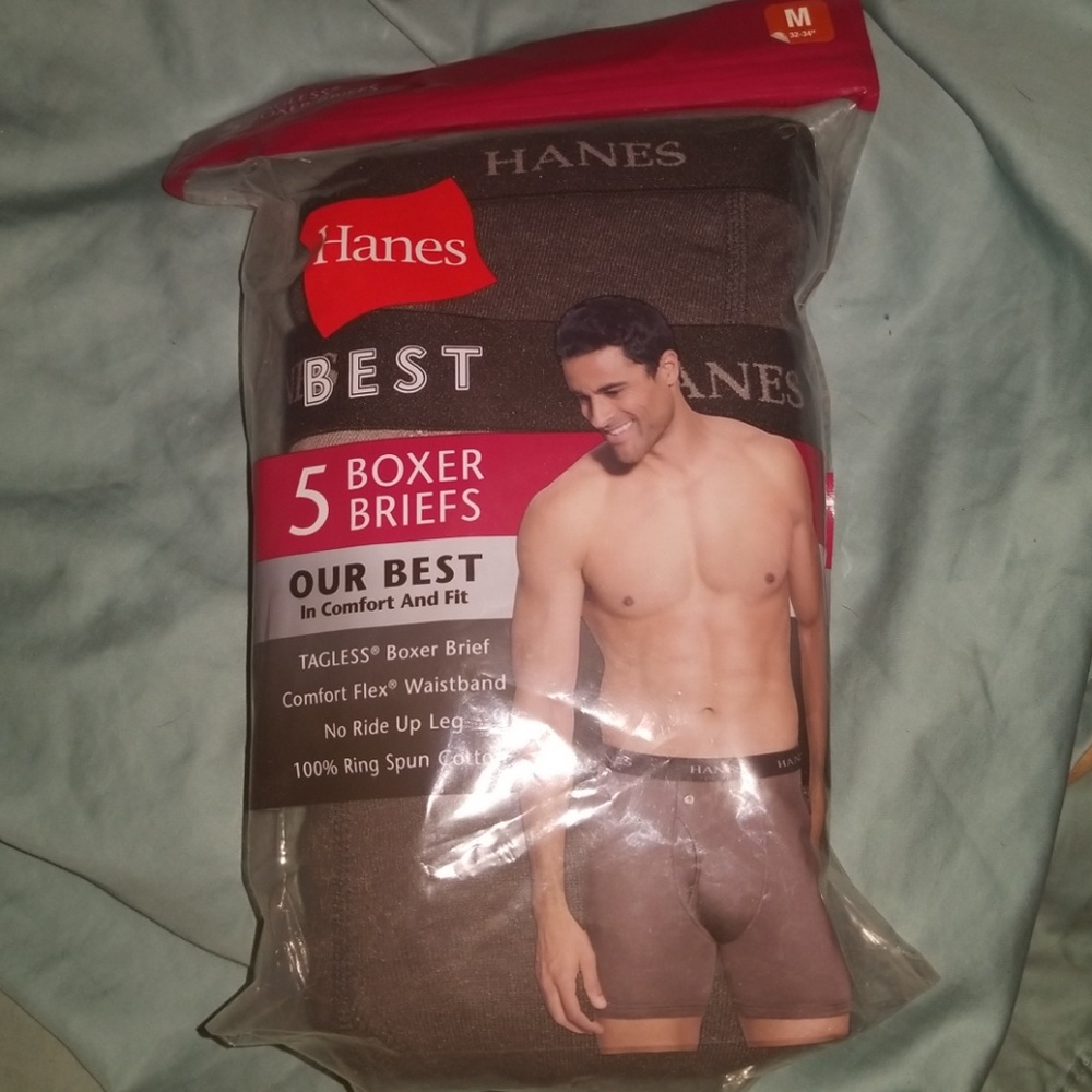 HANES BEST BOXER BRIEFS UNDERWEAR - 5PK
